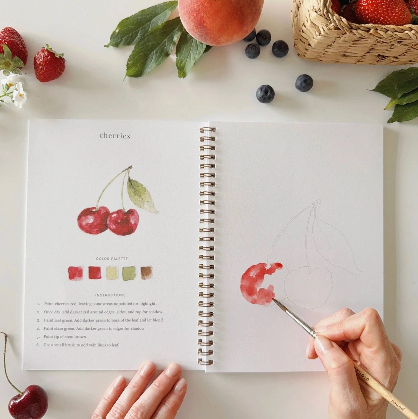 Fruit Watercolor Notebook