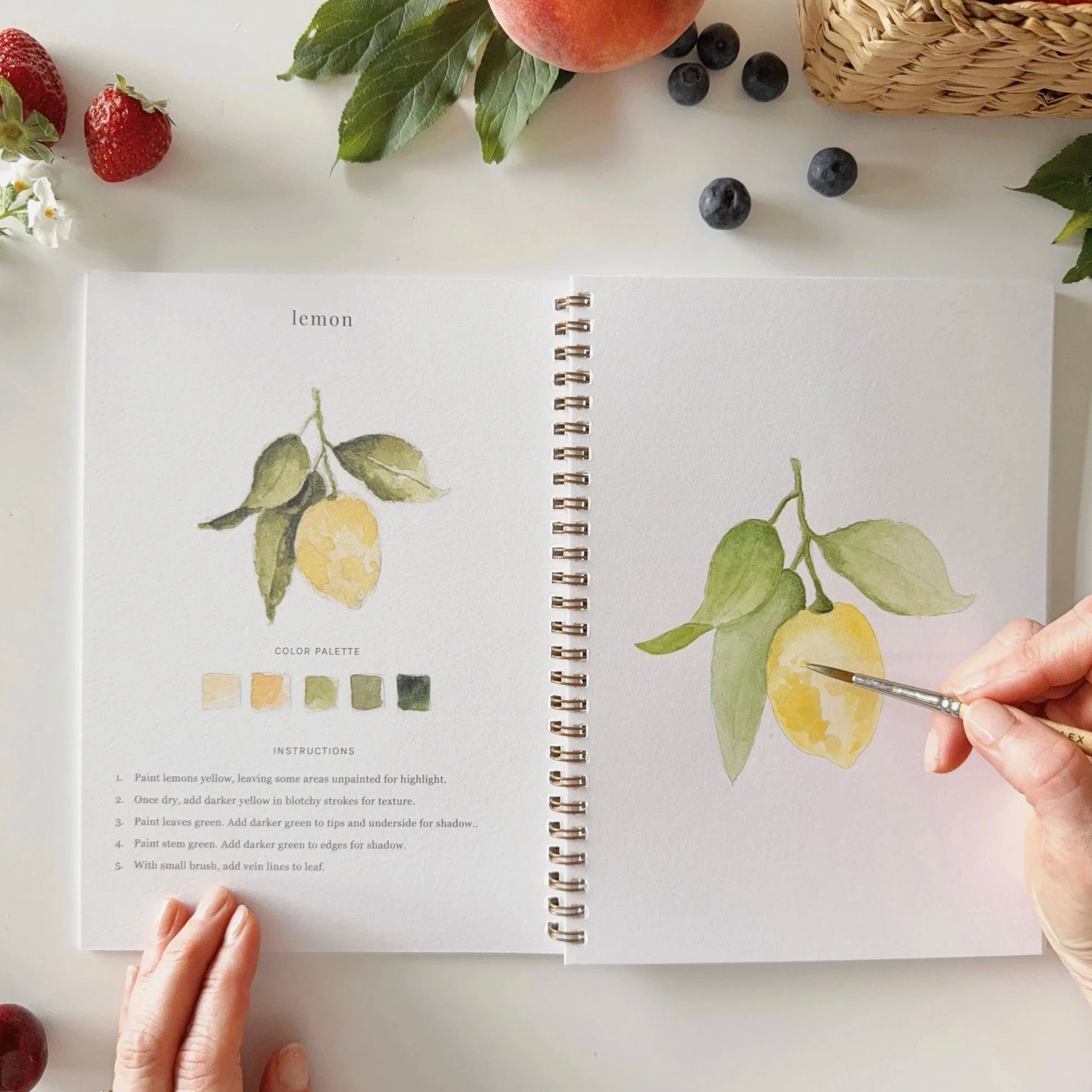 Fruit Watercolor Notebook