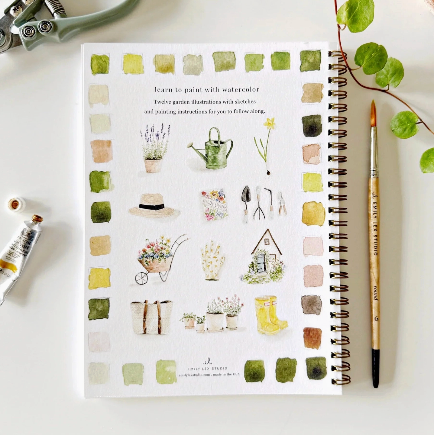 Garden Watercolor Notebook