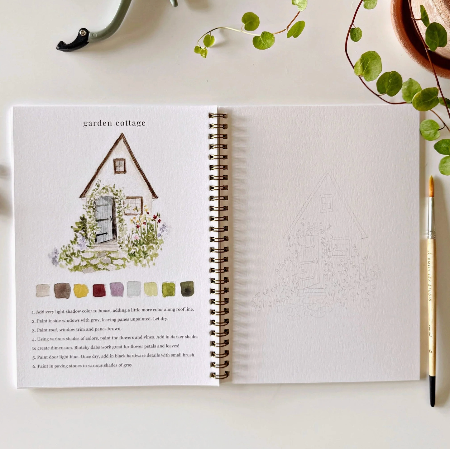 Garden Watercolor Notebook