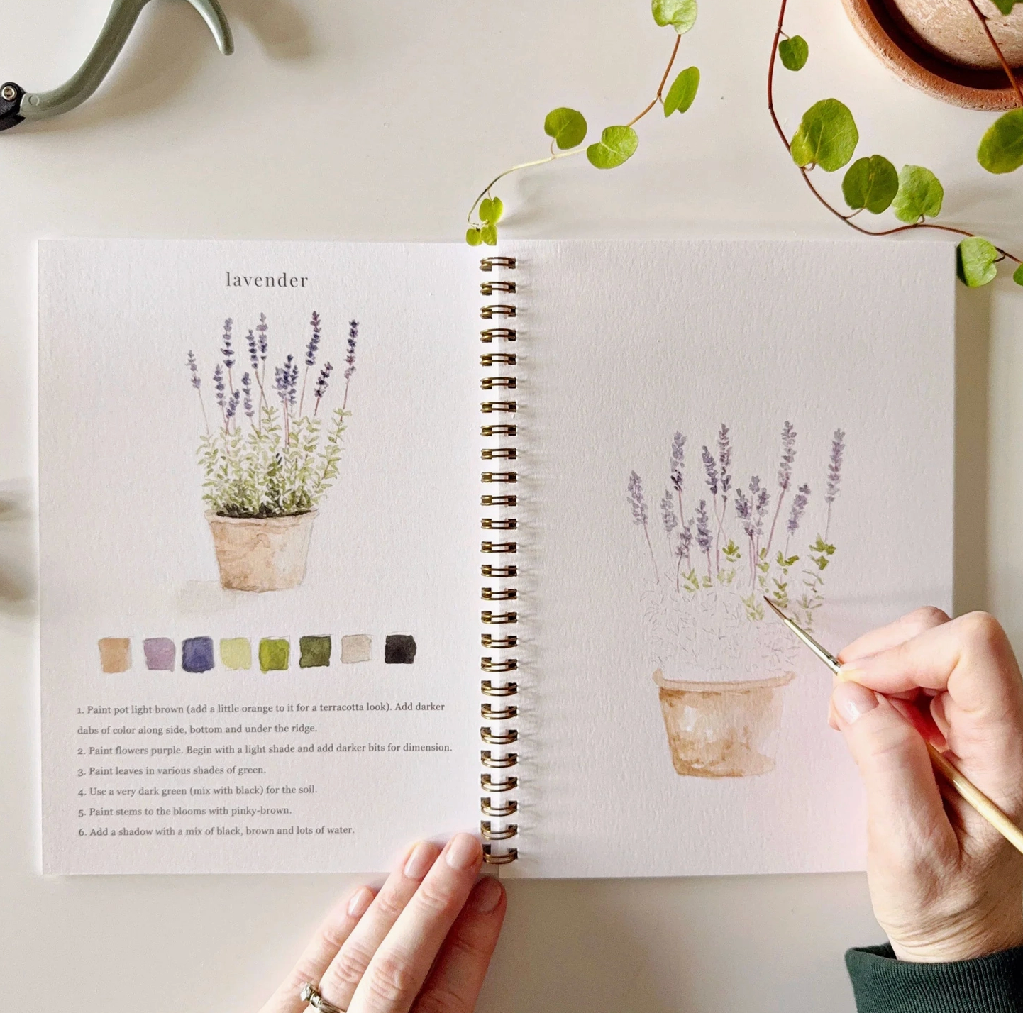Garden Watercolor Notebook
