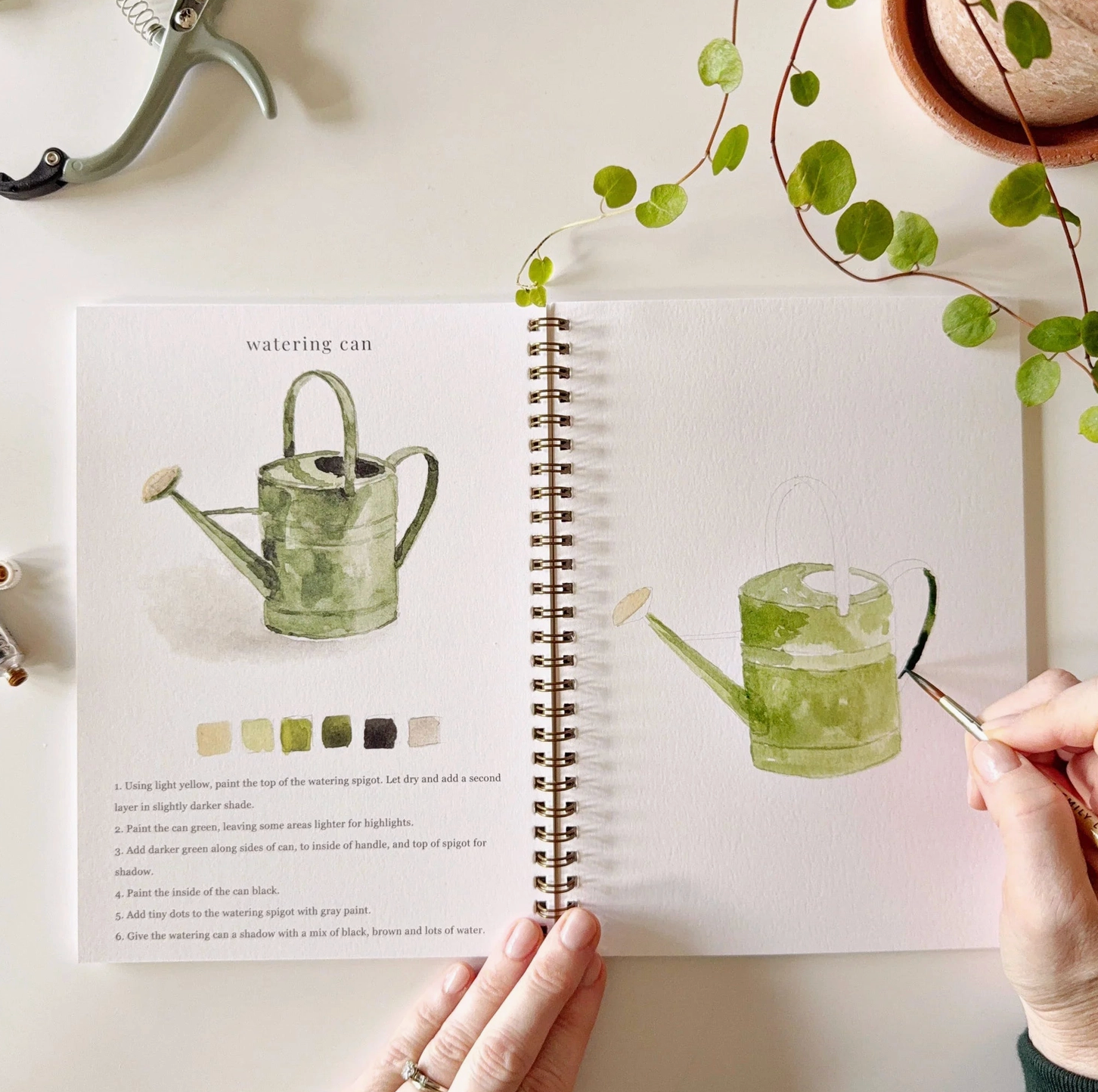 Garden Watercolor Notebook