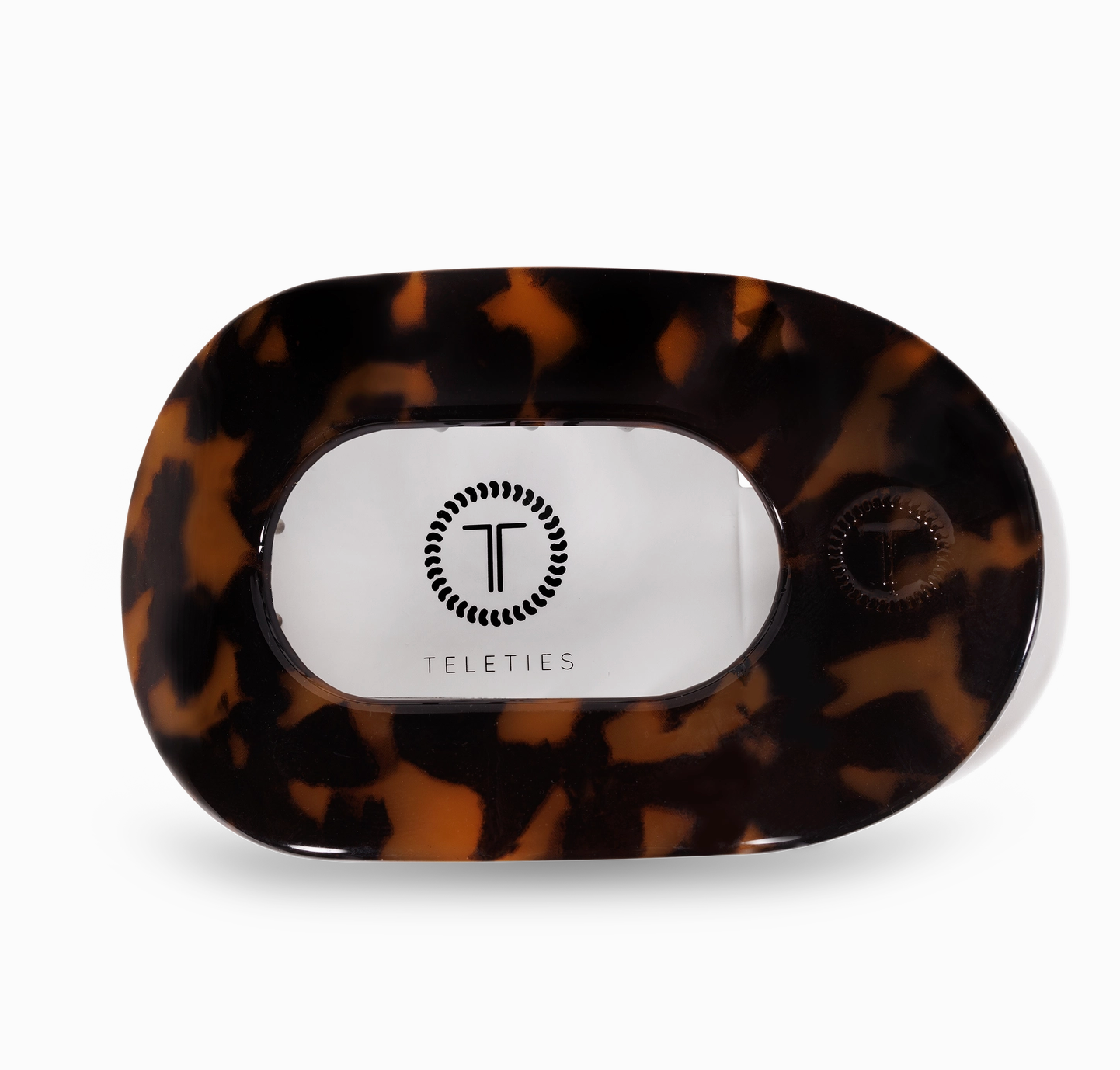 Flat Round Hair Clip - Tortoise