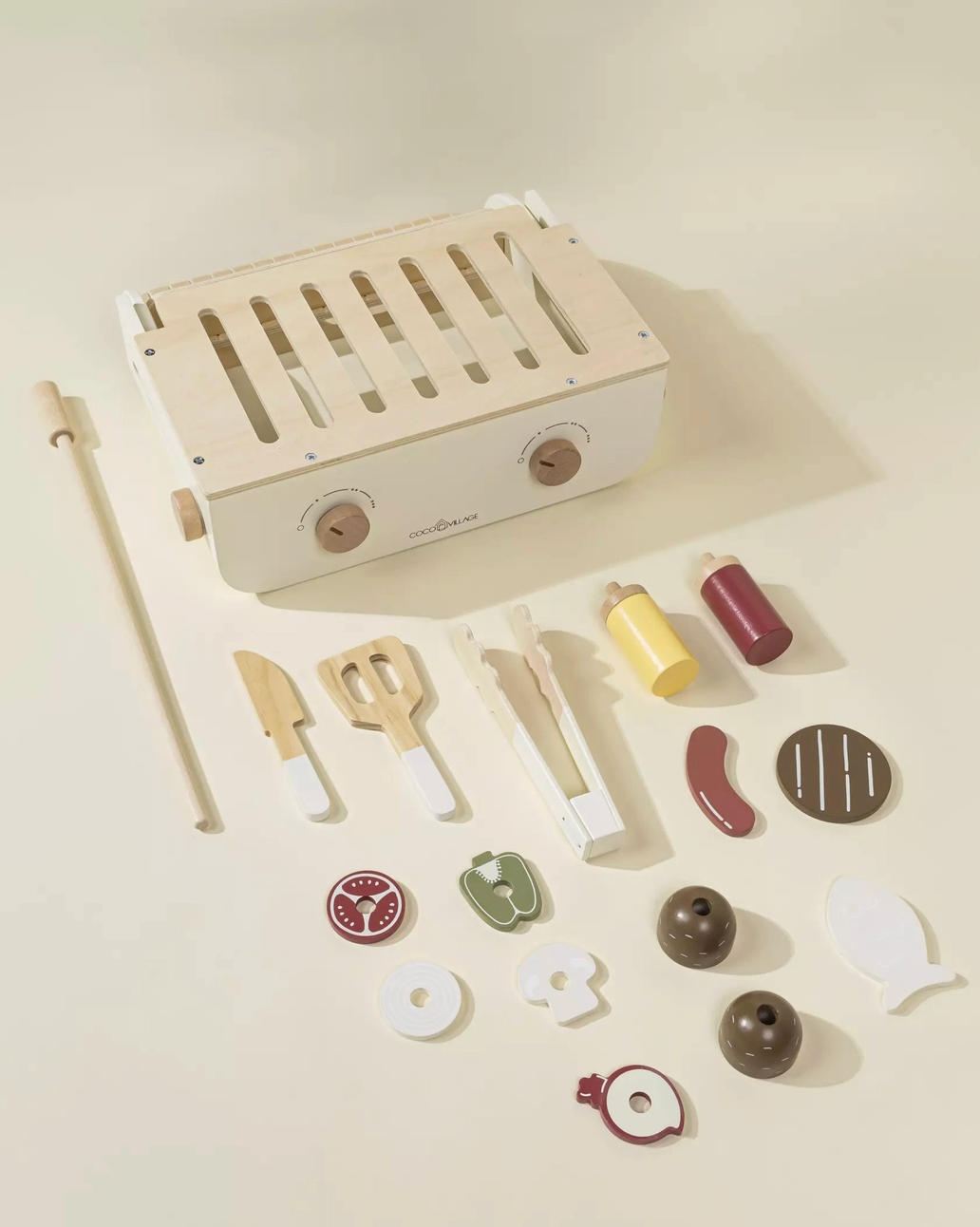 Wooden Barbecue Playset and Accessories