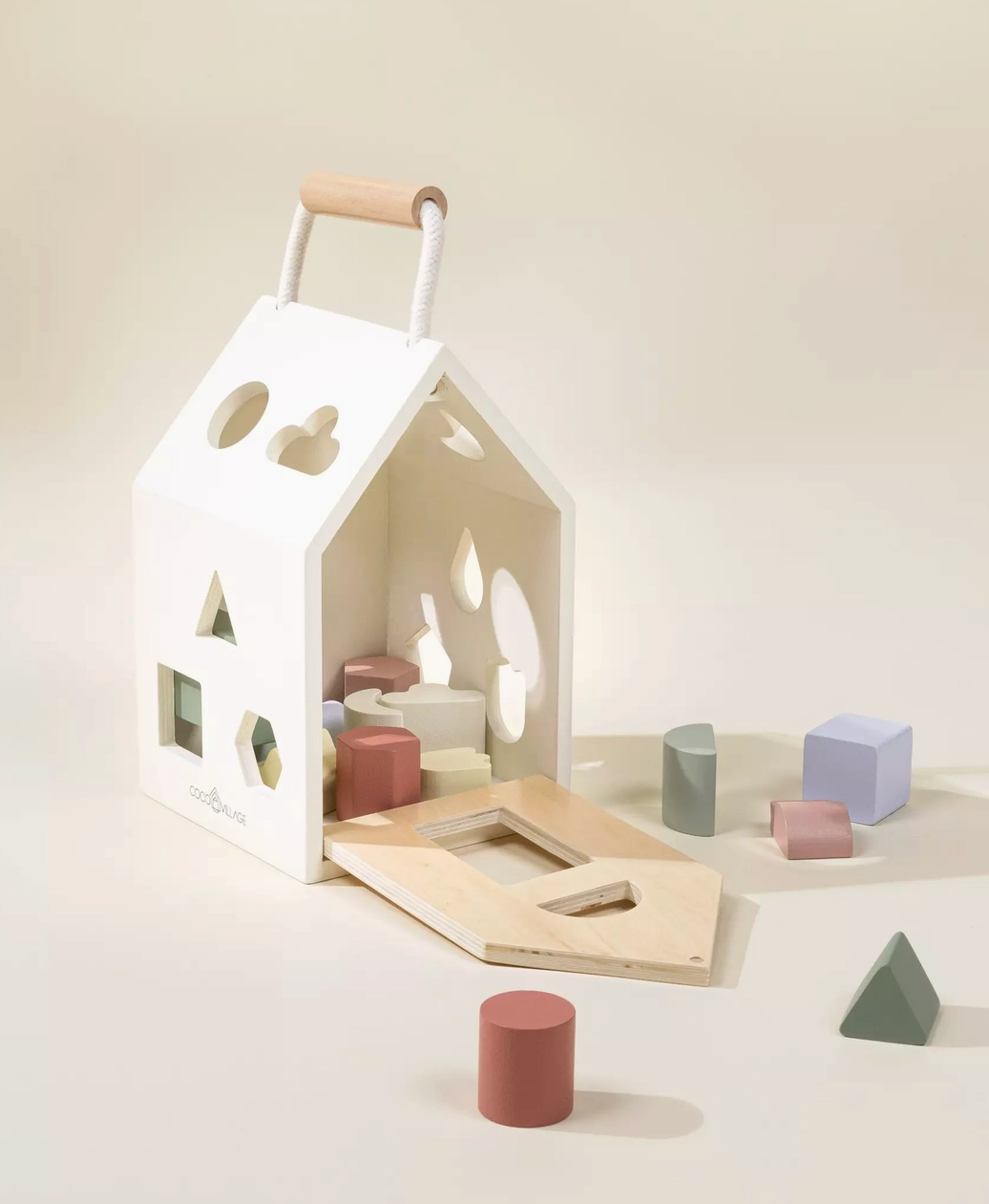 Wooden Shapes Sorting House