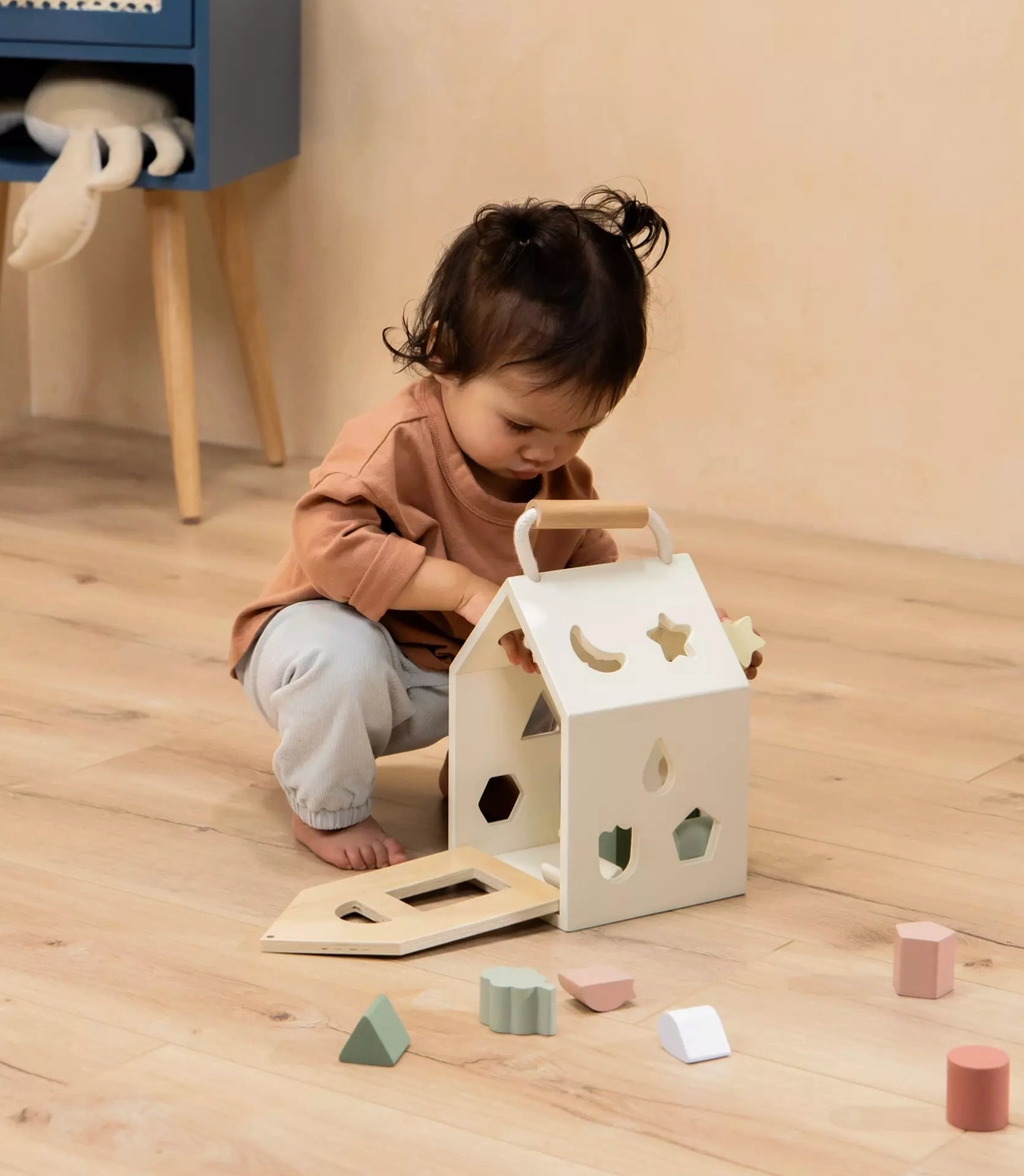 Wooden Shapes Sorting House