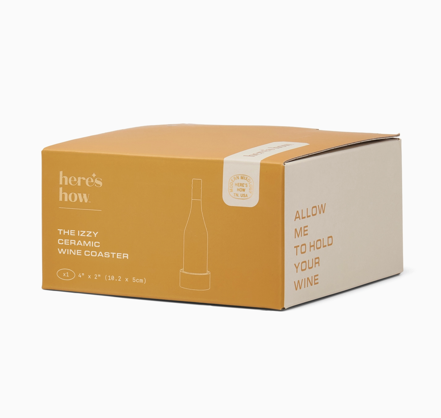 The Izzy Wine Coaster - Yellow Stripe