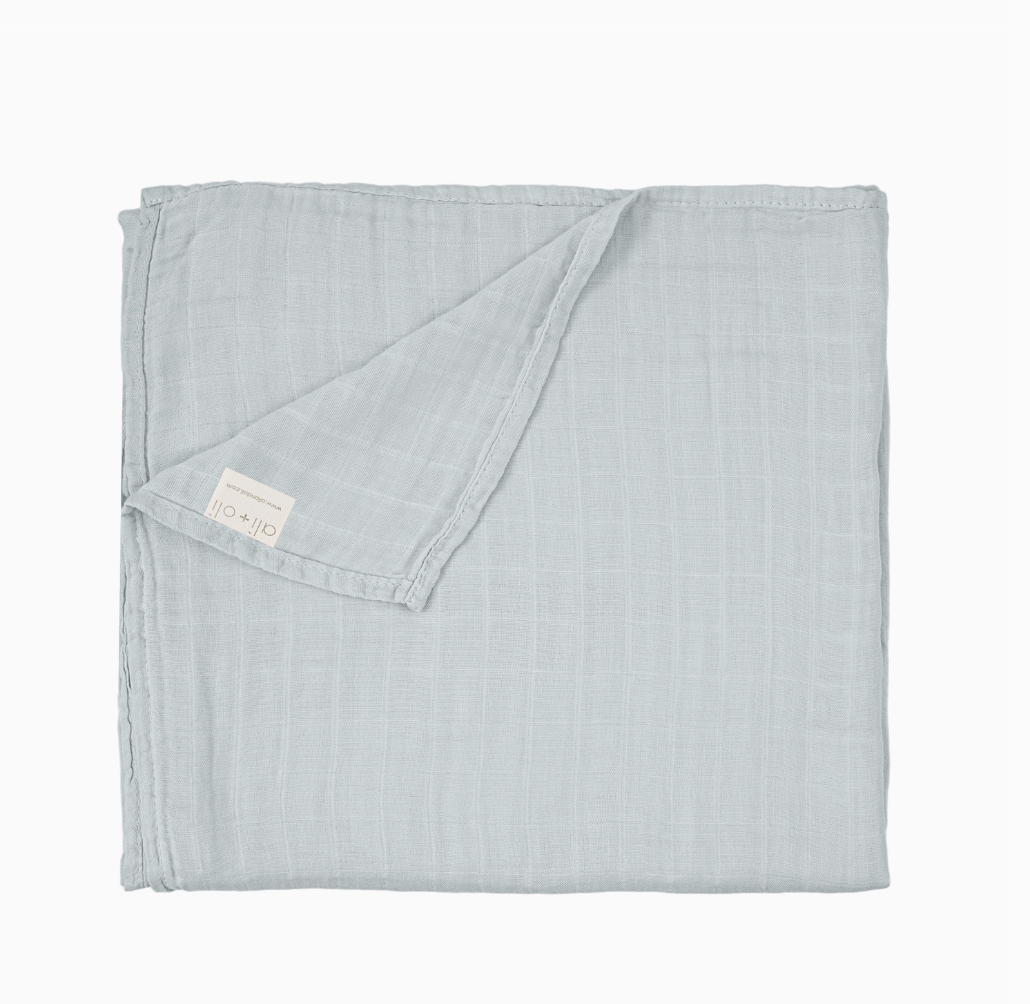Bamboo Muslin Swaddle Baby Blanket - Misty Sky