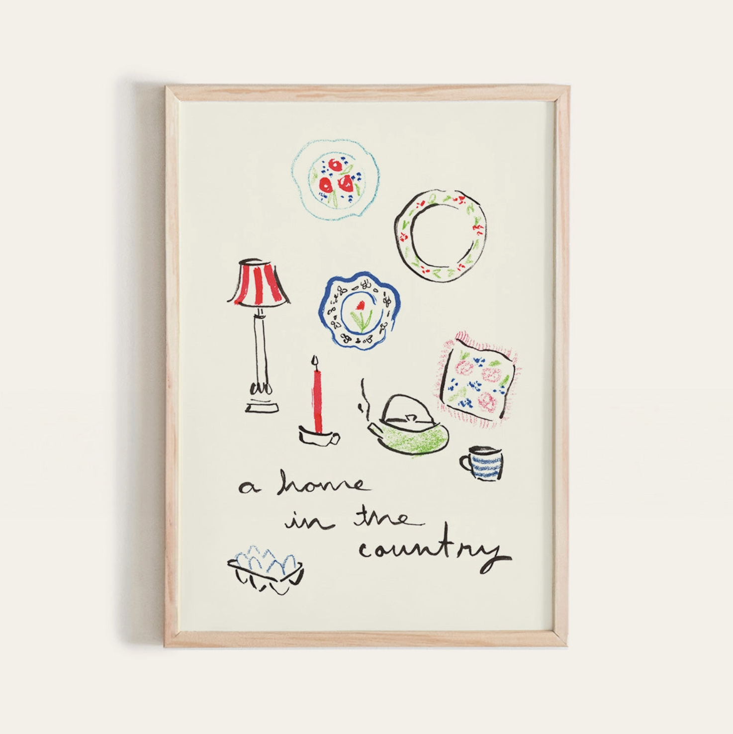 “A Home in the Country” Mini Art Print