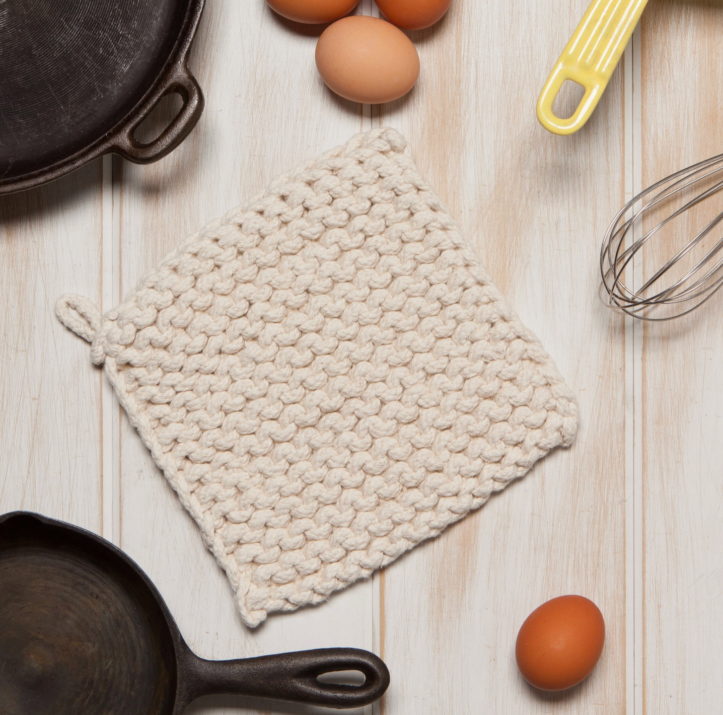 Natural Knit Potholder