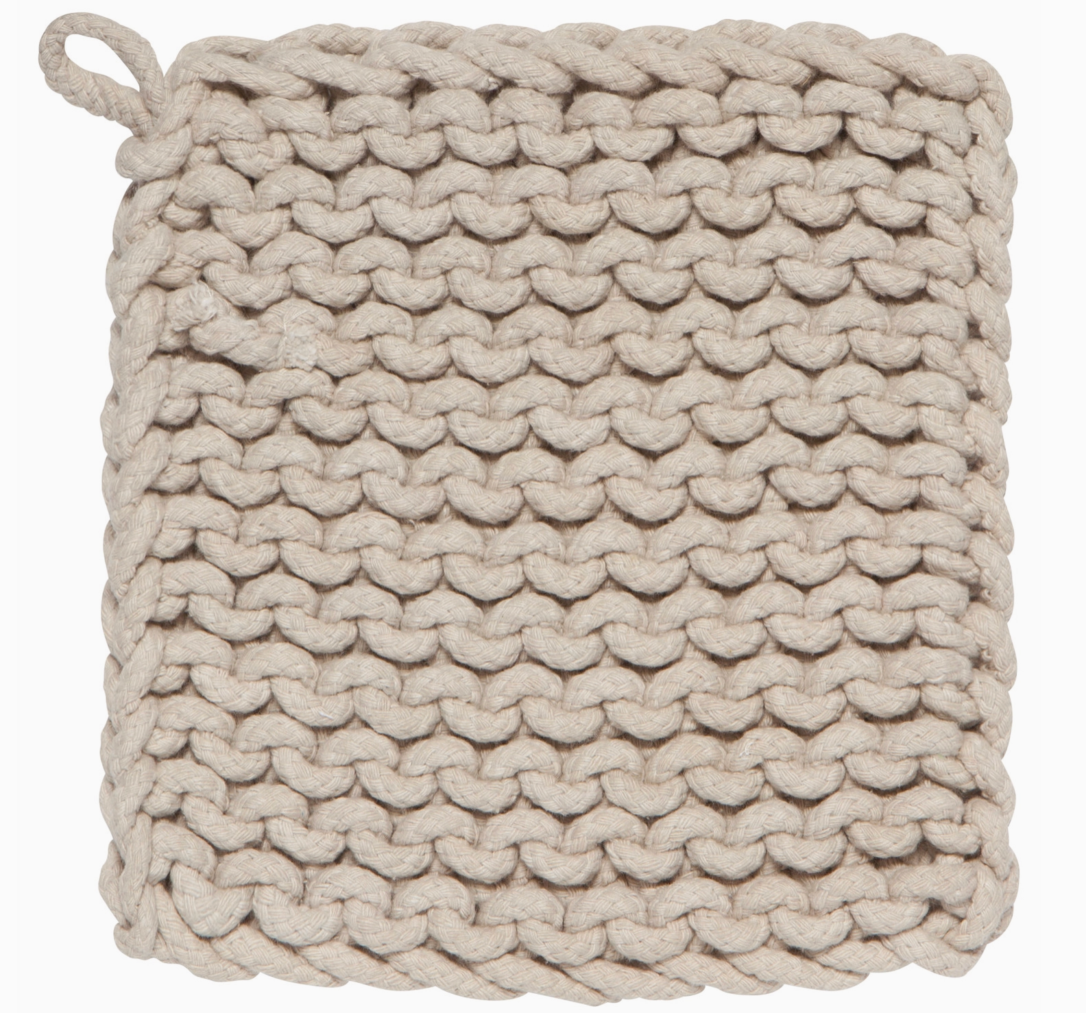 Dove Gray Knit Potholder