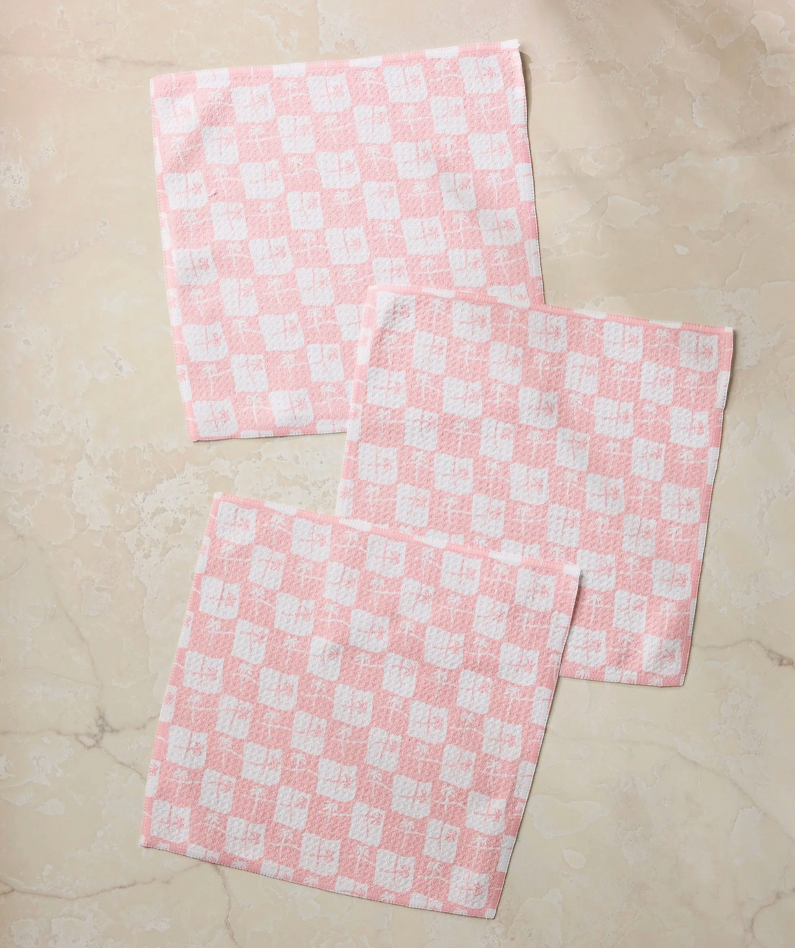 La Brisa Pink Dishcloth Set