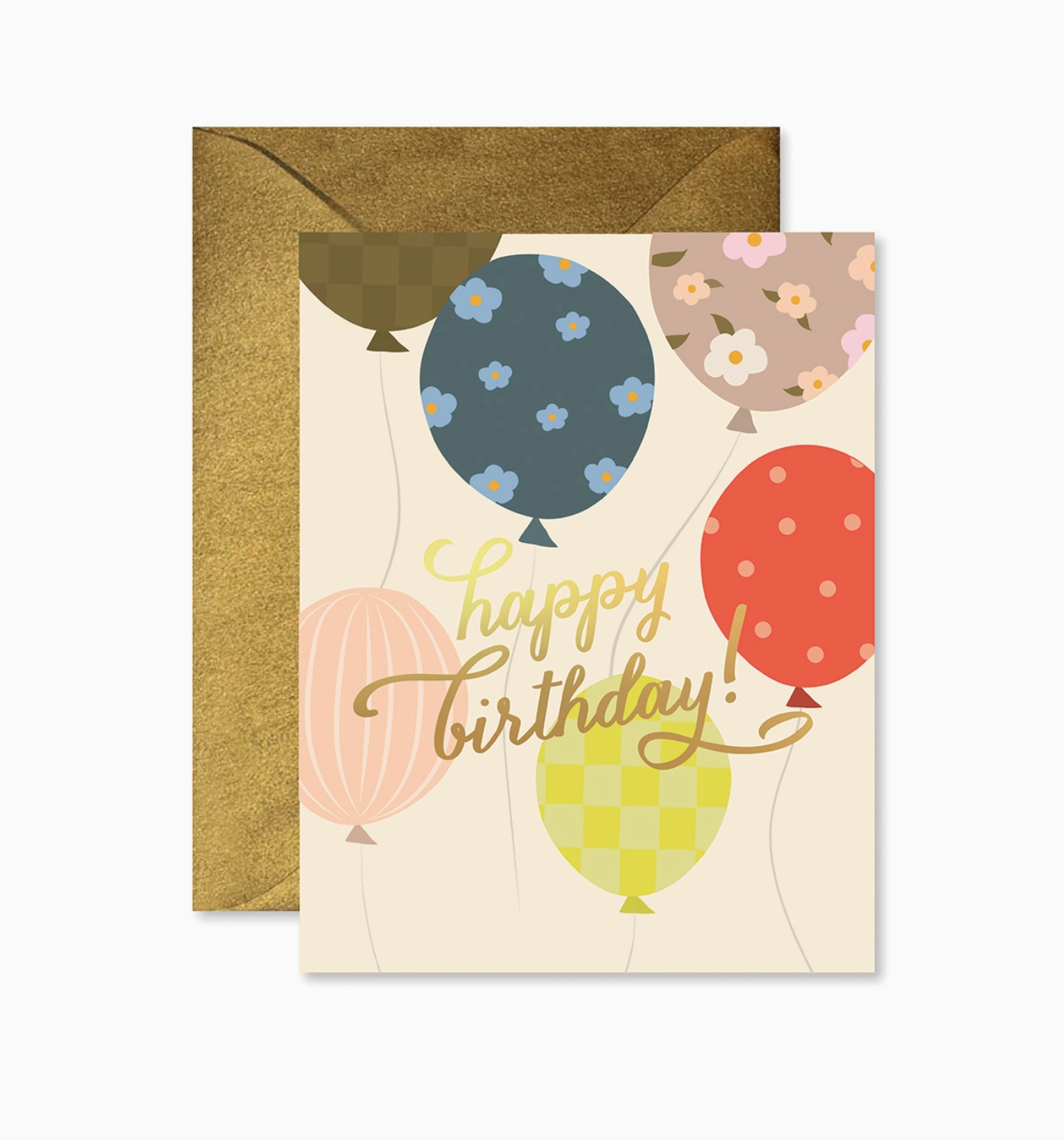 Balloon Release Birthday Greeting Card