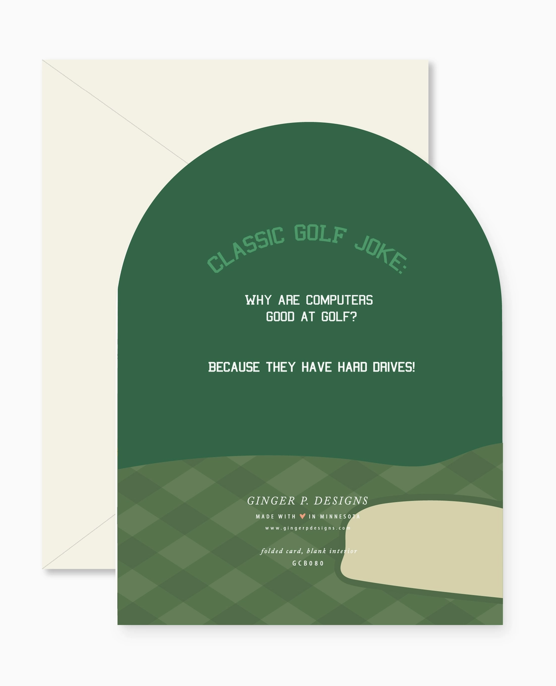 Time To Par-Tee Golf Birthday Arch Greeting Card