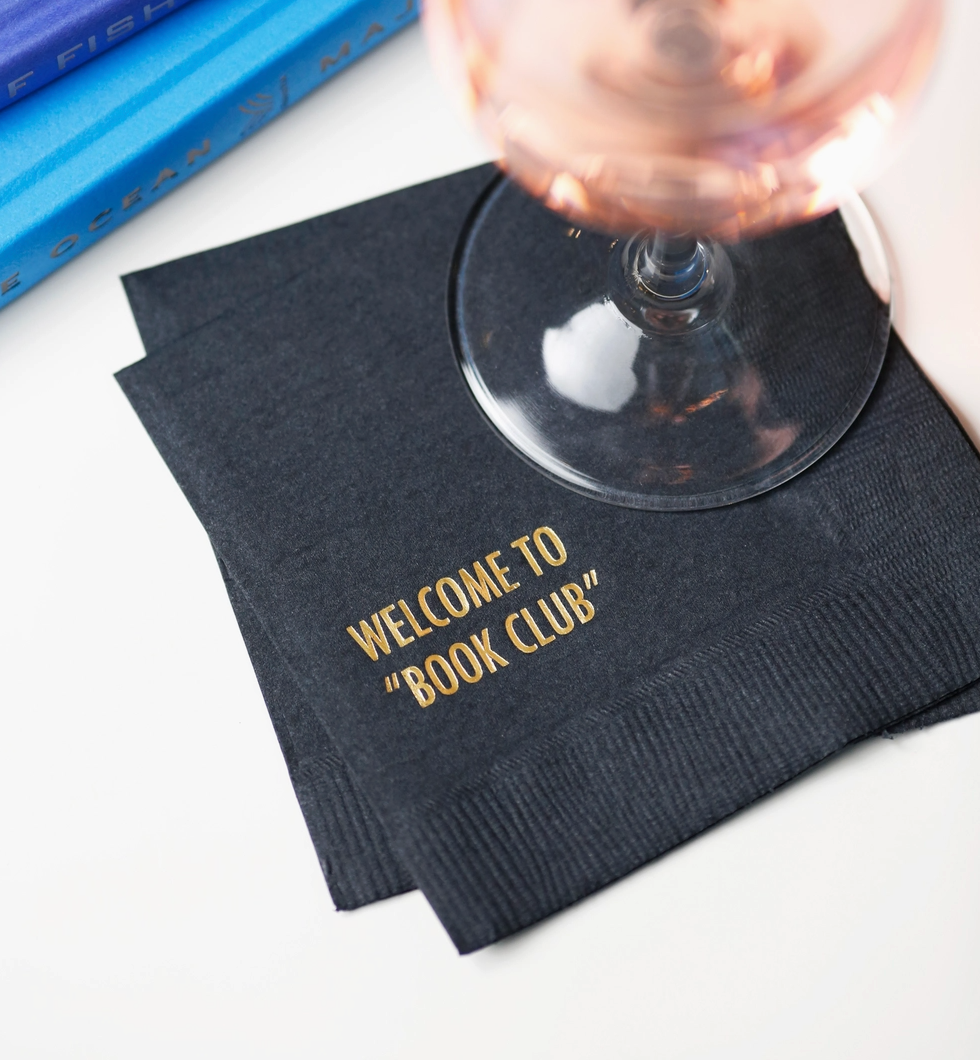 Book Club Cocktail Napkin
