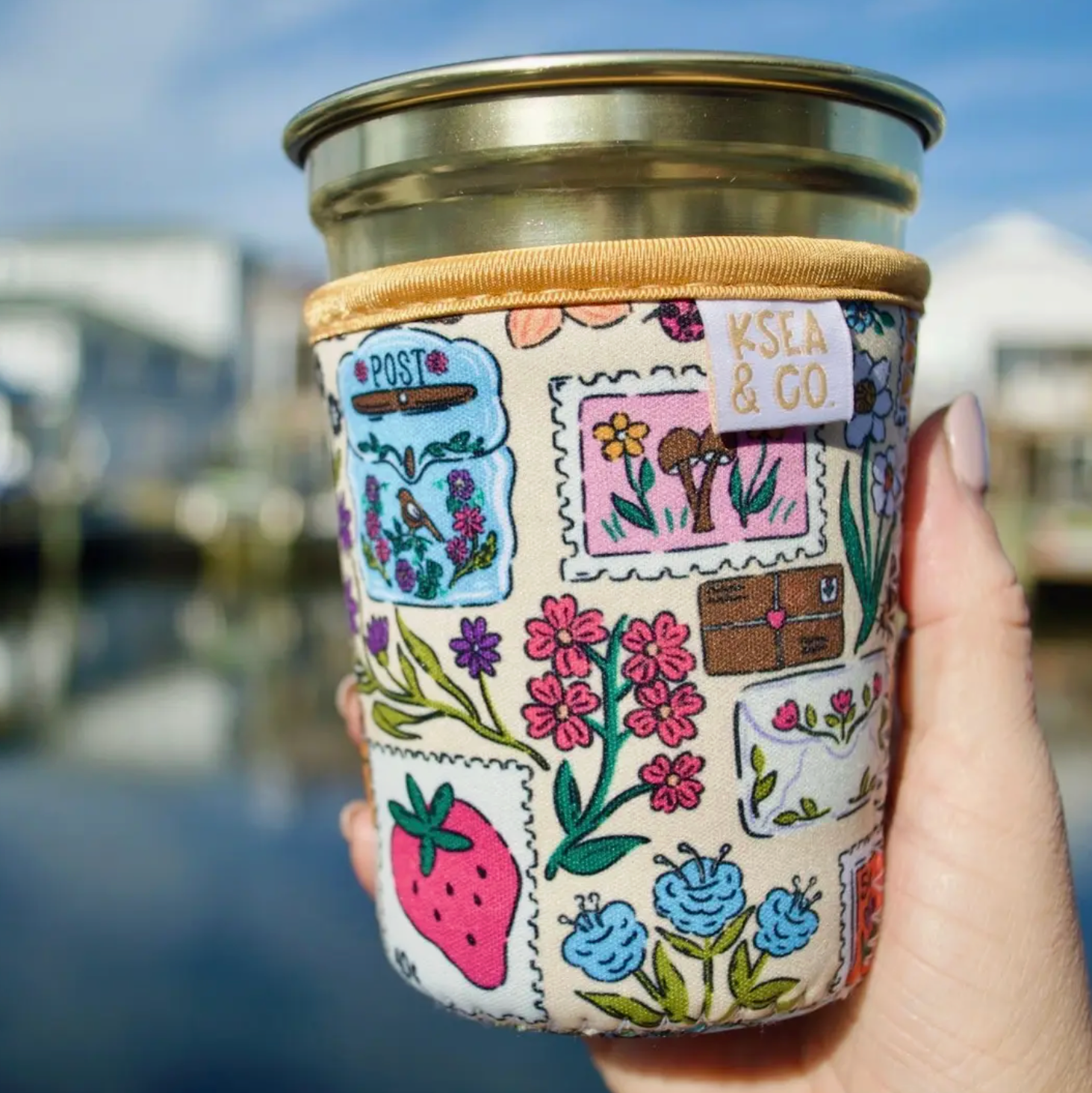 Garden Post Iced Coffee Drink Sleeve