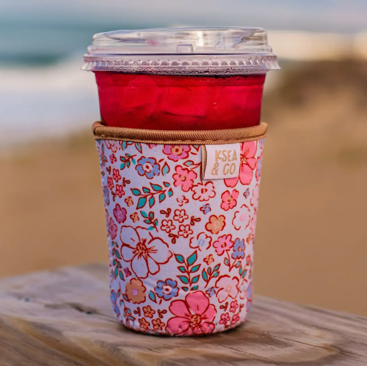 Sweet Peony Iced Coffee Drink Sleeve