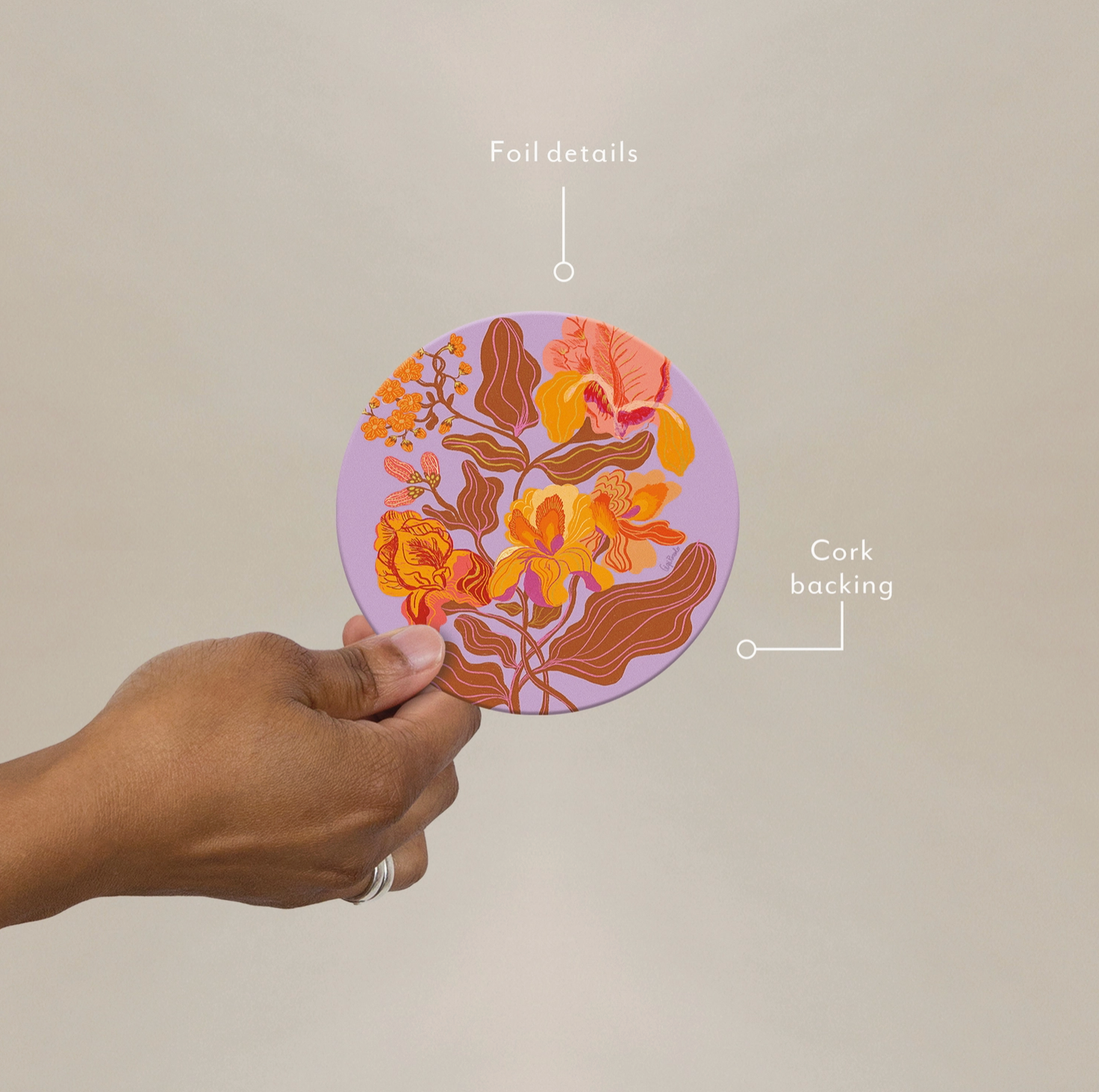 Groovy Floral Coaster