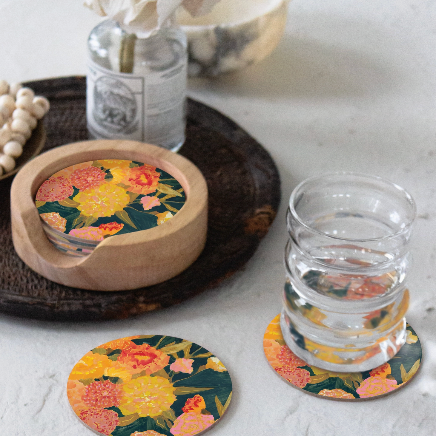Marigolds Coaster