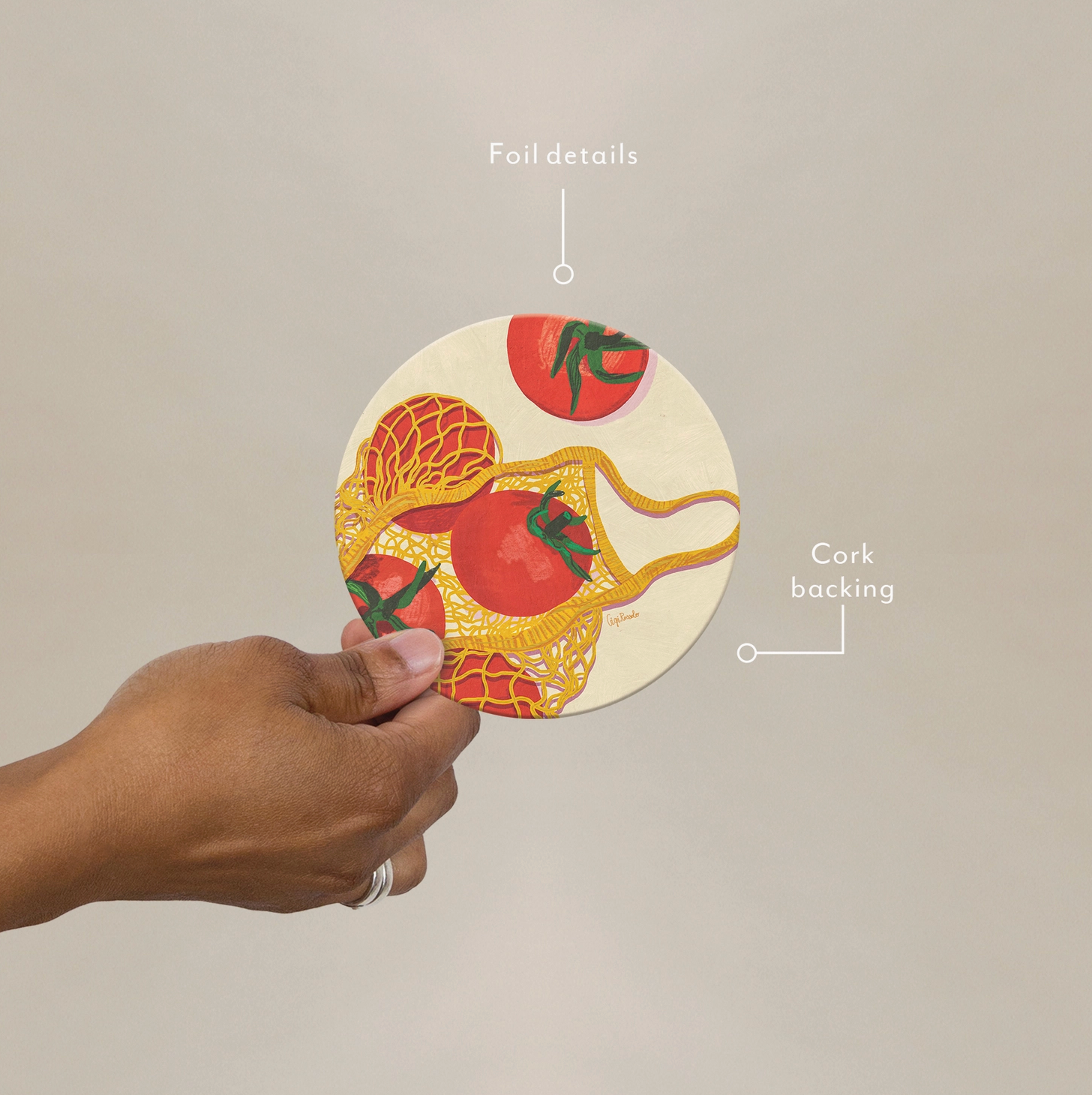 Market Tomatoes Coaster