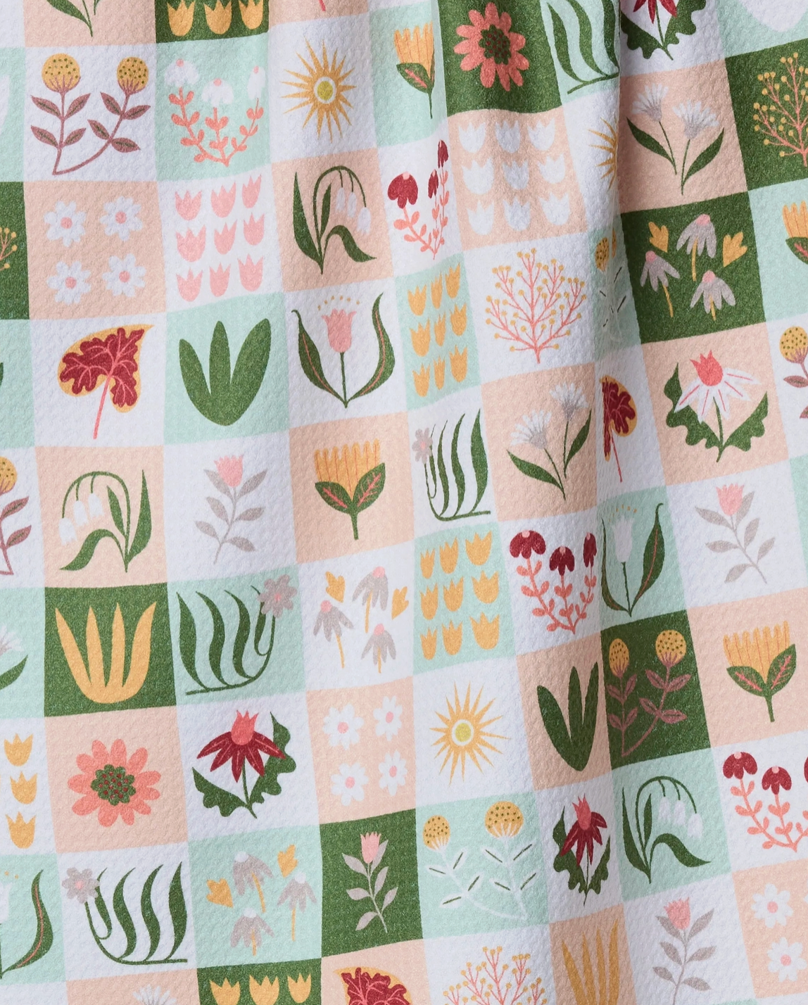 Patchwork Garden Tea Towel