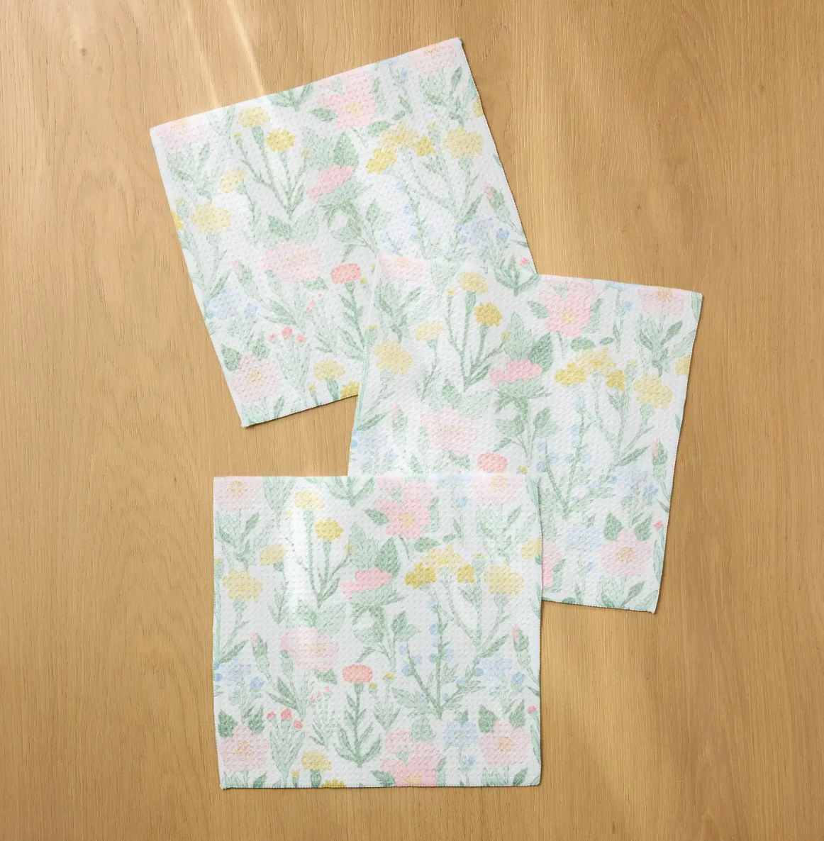 Wildflowers in Bloom Dishcloth Set