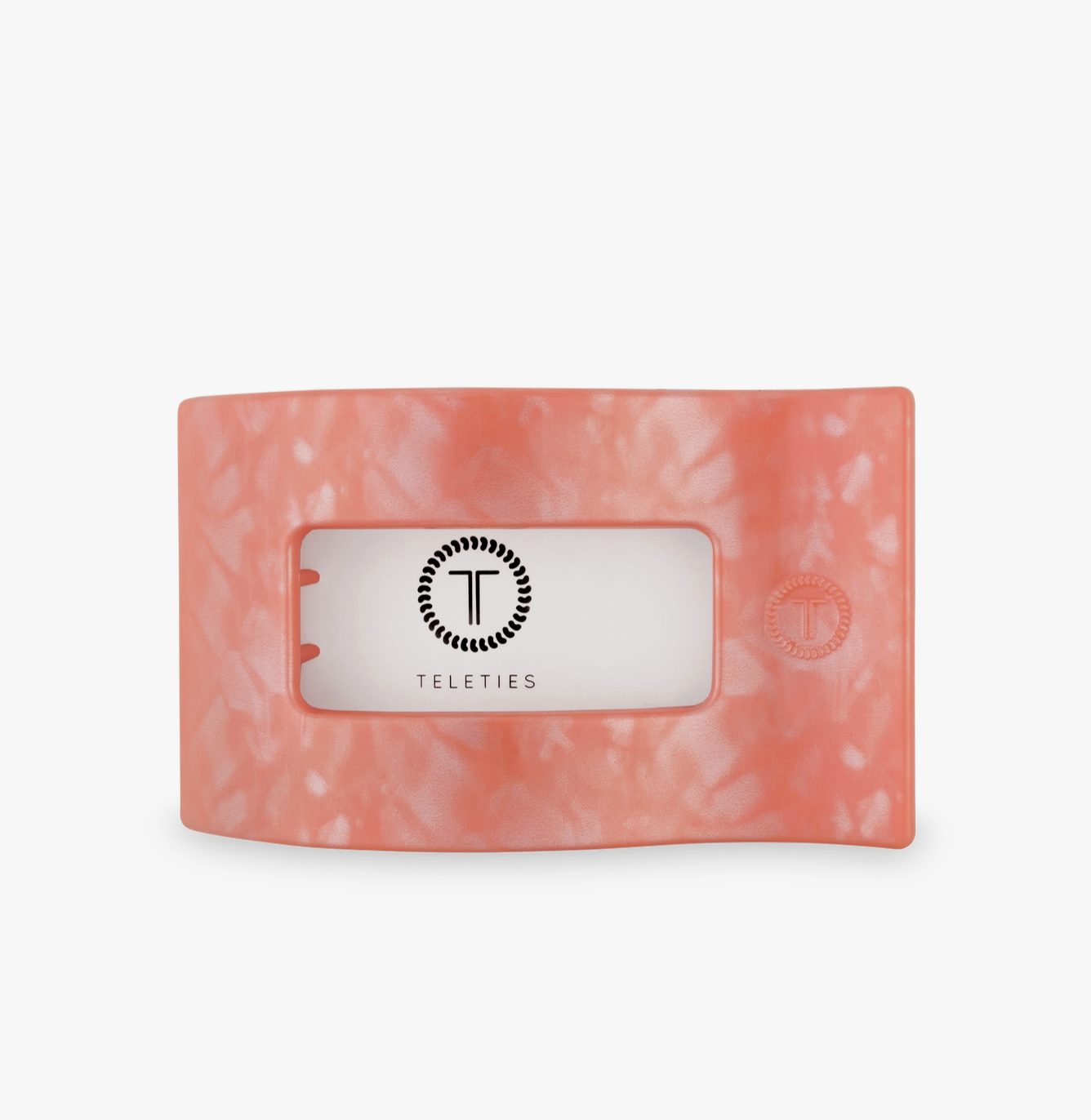 Flat Rectangle Hair Clip- Dreamsicle