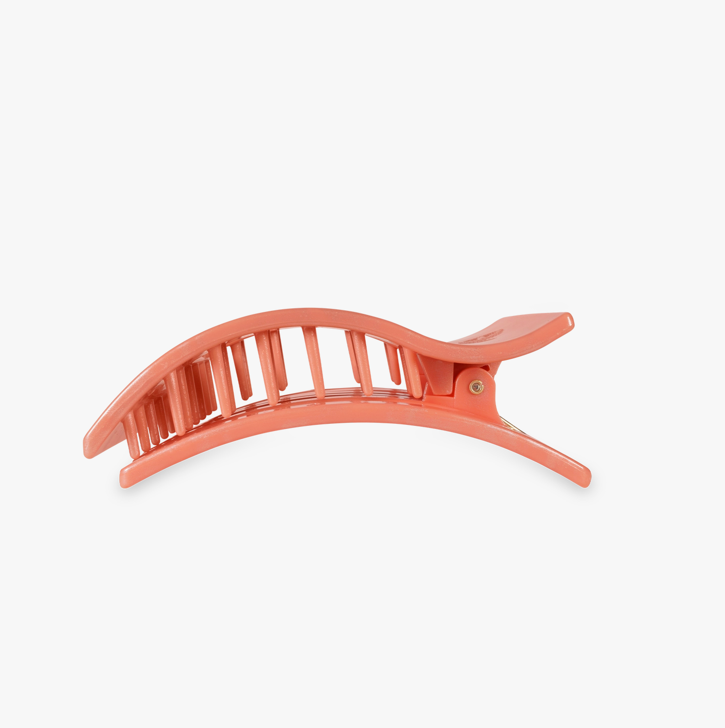 Flat Rectangle Hair Clip- Dreamsicle
