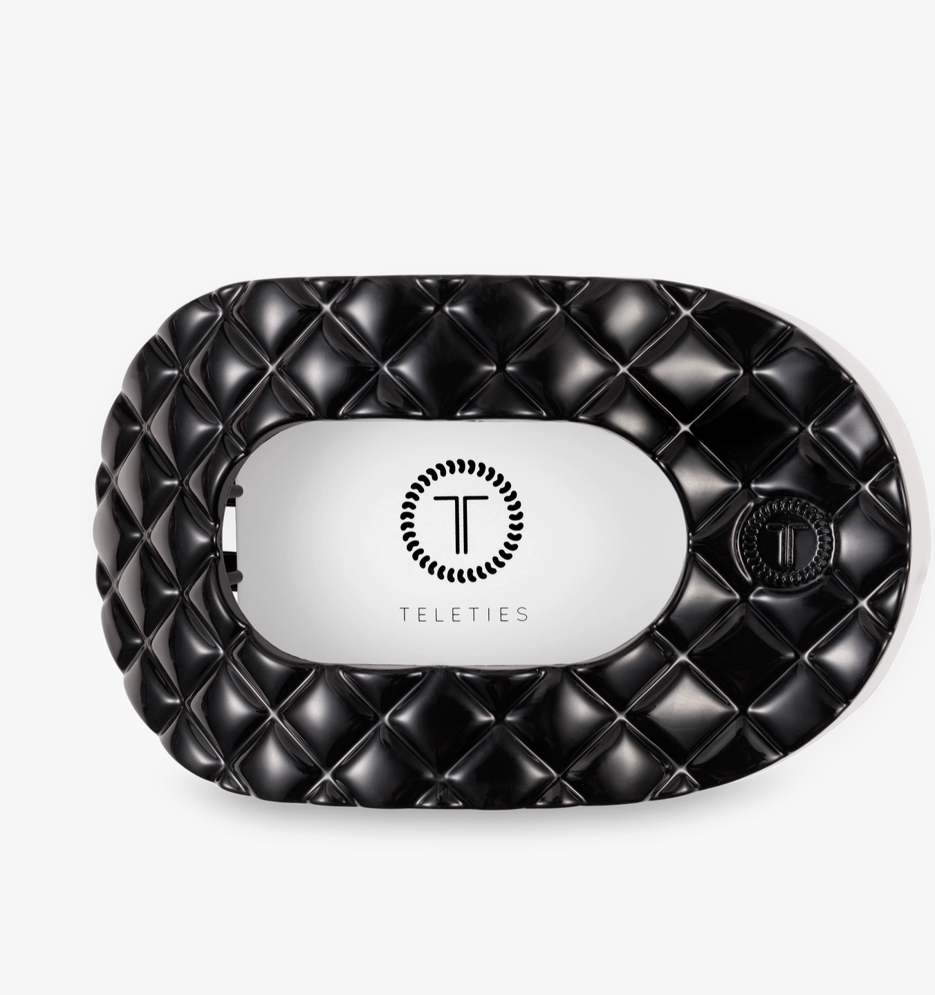 Flat Round Hair Clip - Jet Black Cllp