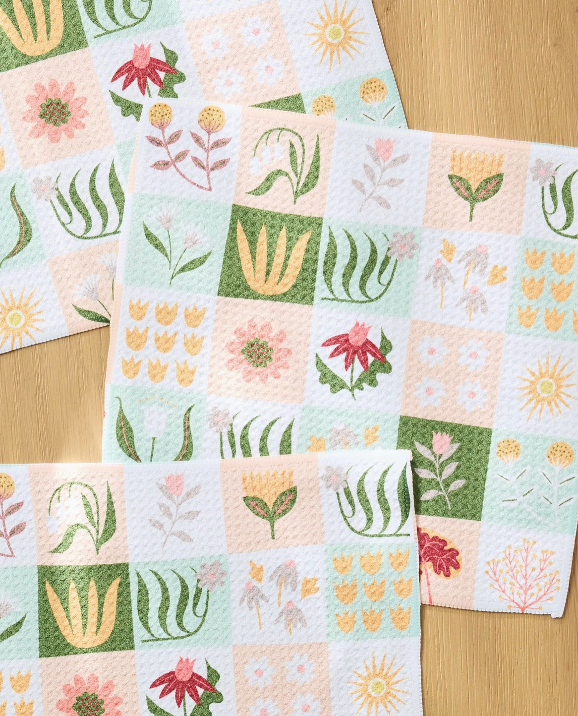 Patchwork Garden Dishcloth Set