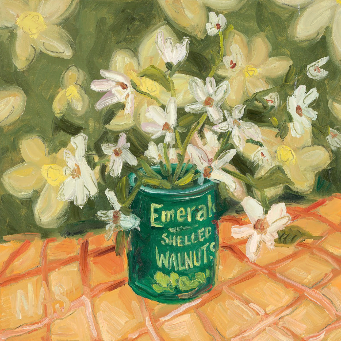 Emerald Shelled Nuts Print 8x8