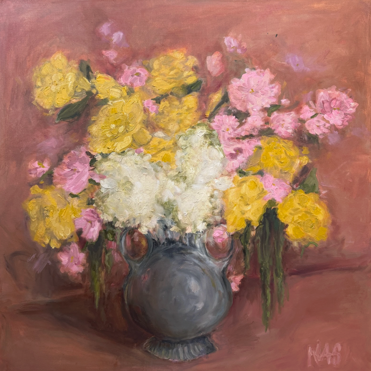 Castle Flowers Print 8x8