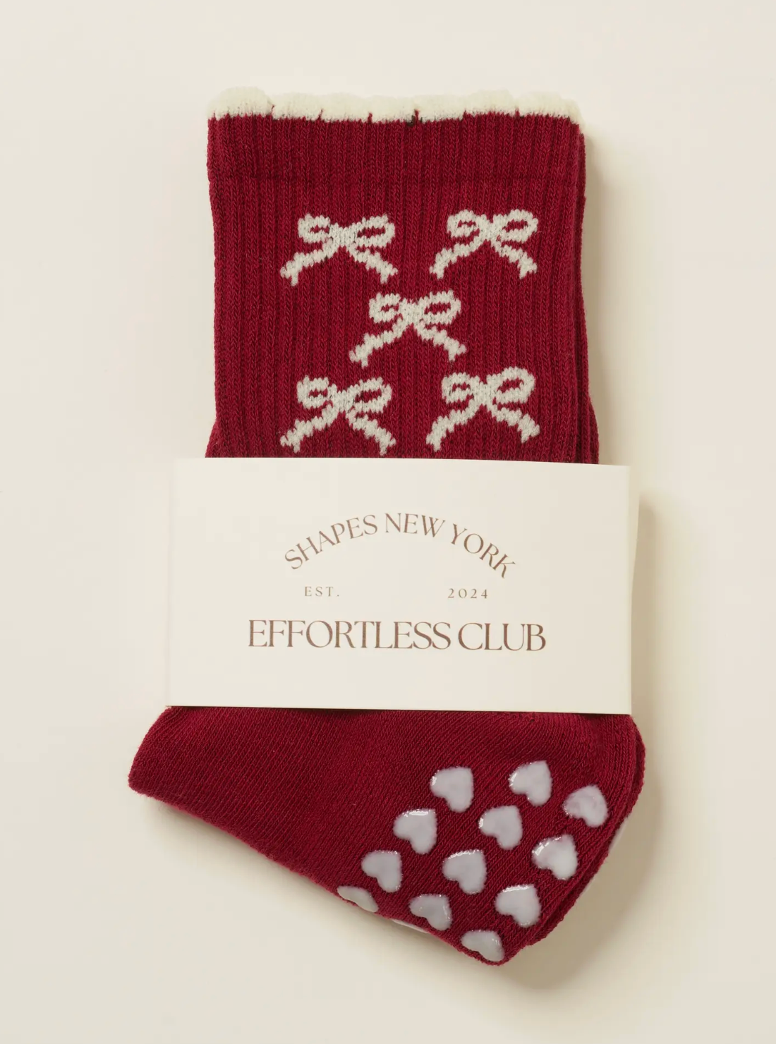 Ribbon Petal Pilates Socks