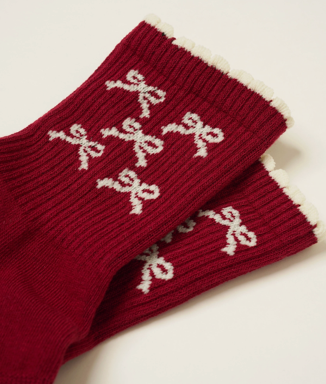 Ribbon Petal Pilates Socks