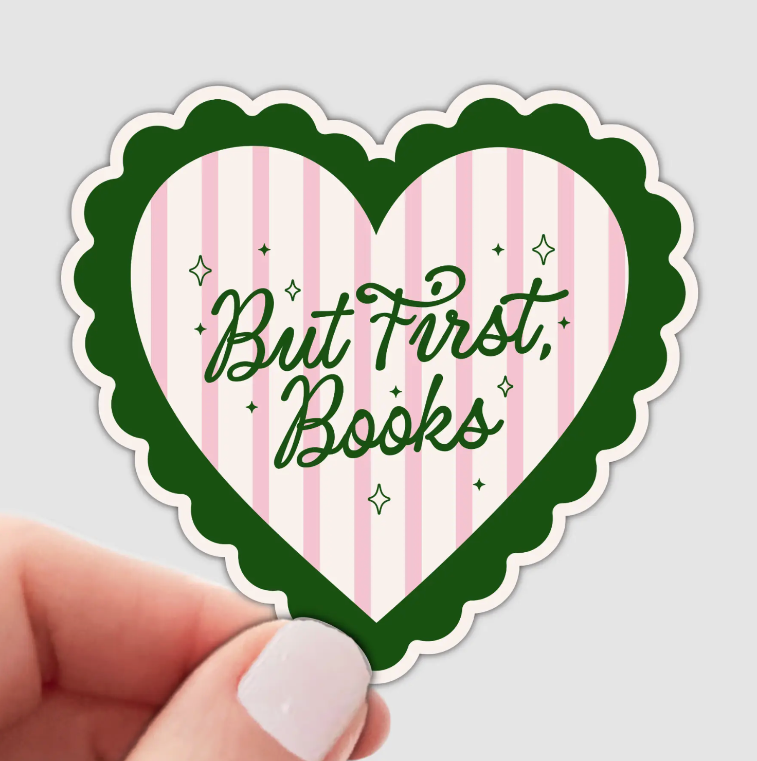 But First, Books Sticker
