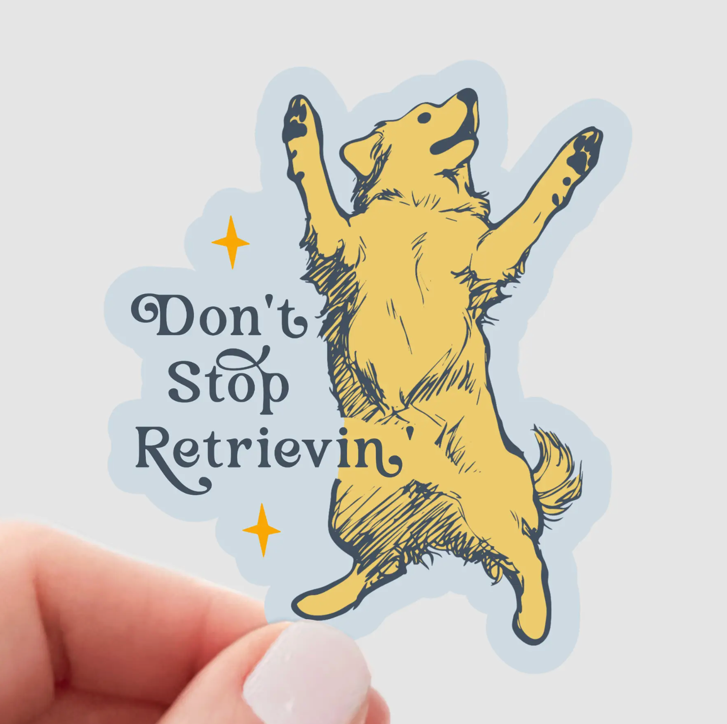 Don't Stop Retrievin' Sticker