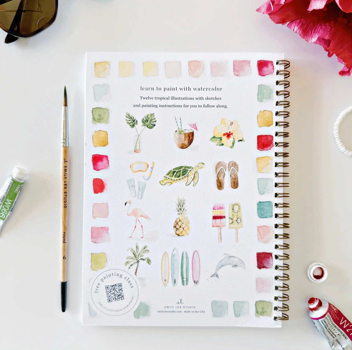 Tropical Watercolor Workbook
