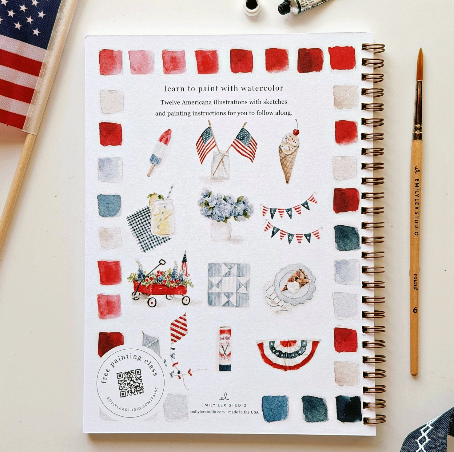 Americana Watercolor Workbook