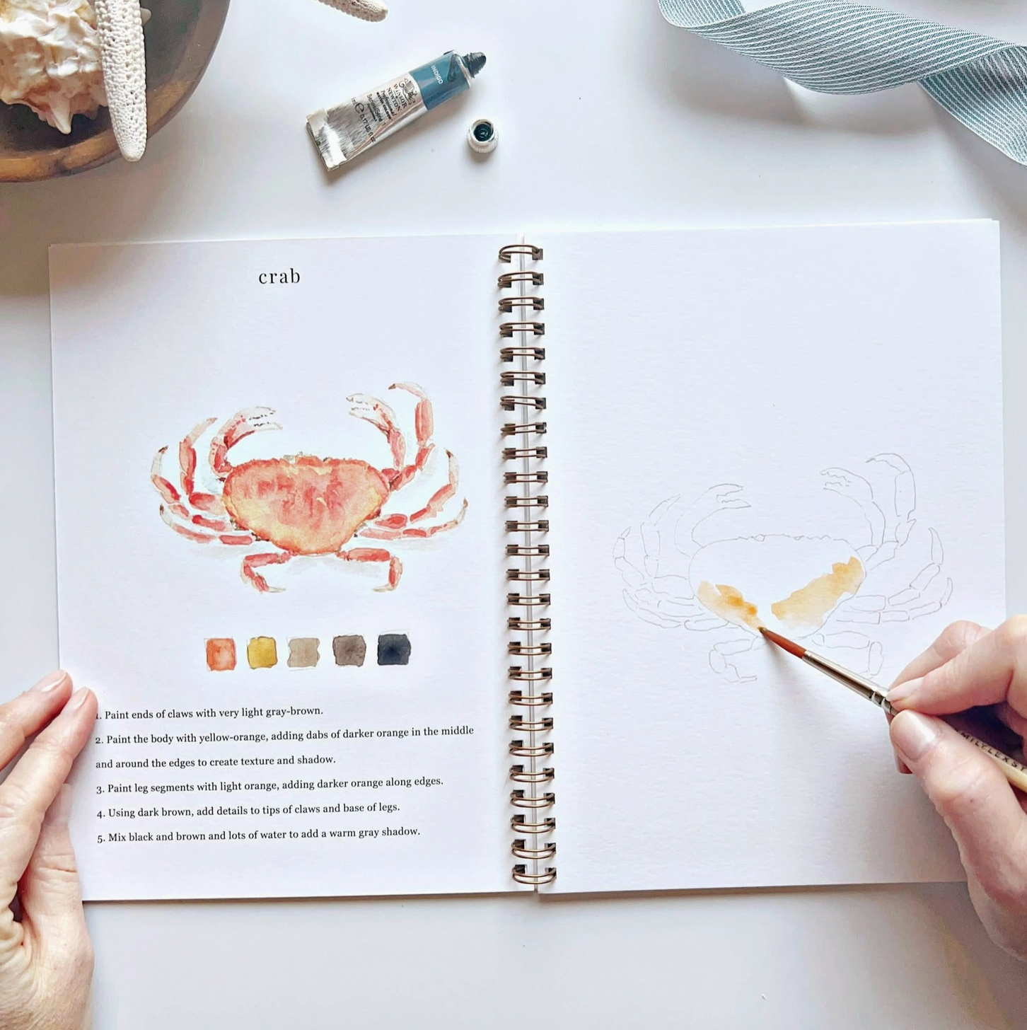 Seaside Watercolor Workbook