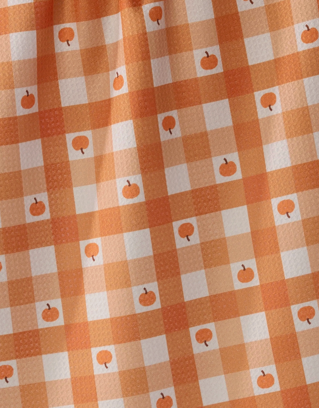 Pumpkin Check Towel