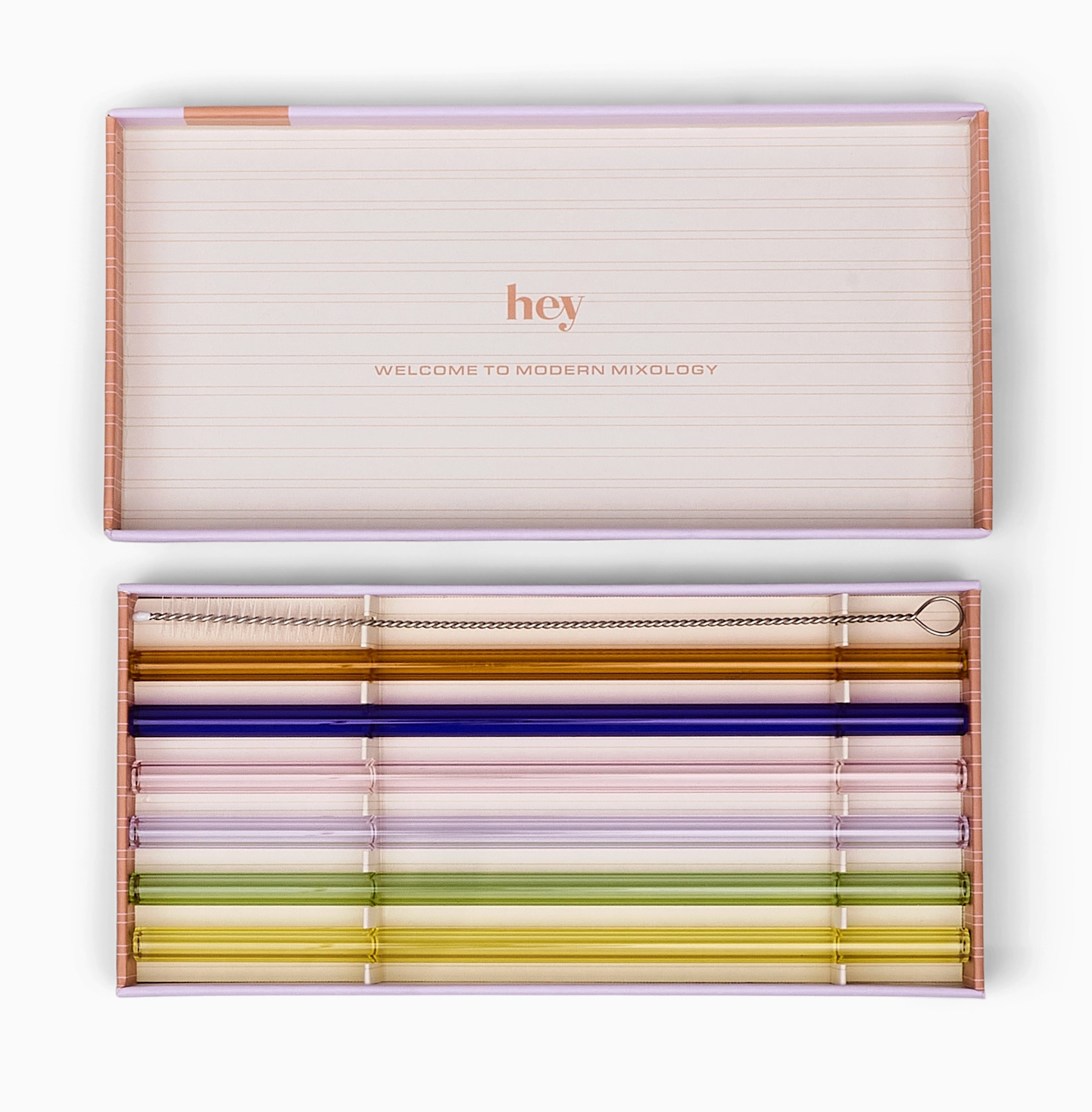 The Danny Set of 6 Glass Highball Straws