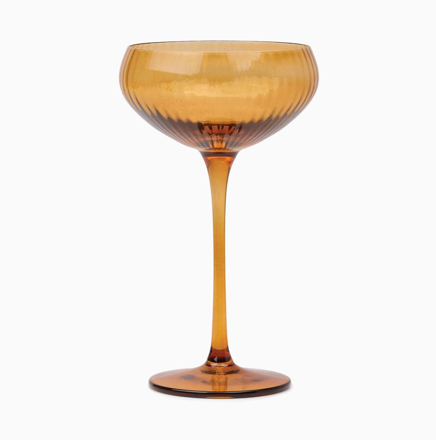 The Lou Coupe Glass - Amber