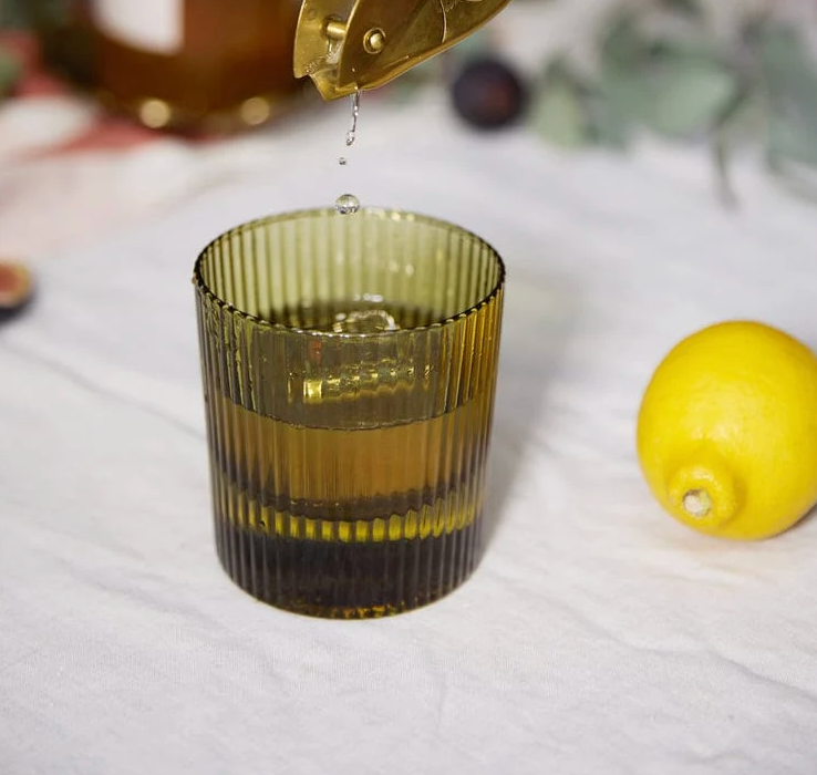 The Scout Lowball Glass - Olive
