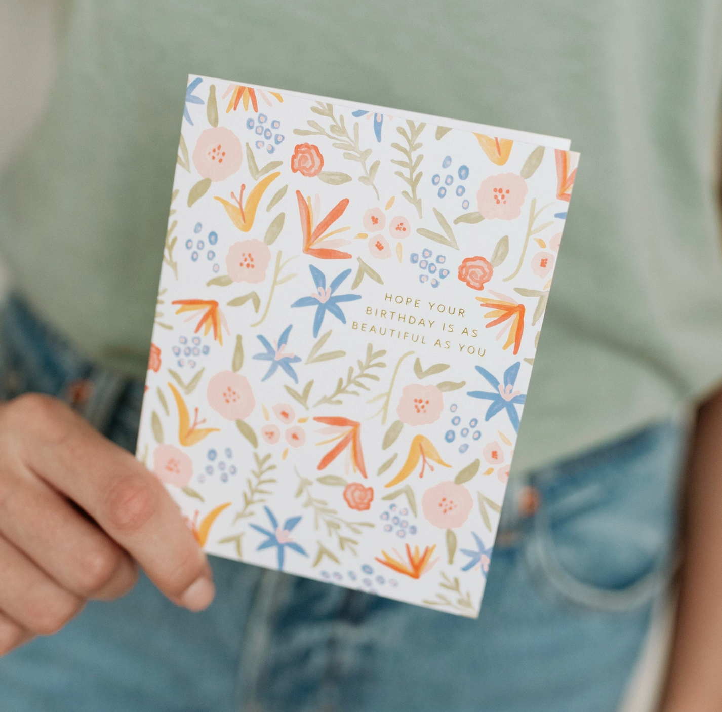 Birthday Floral Spice Card