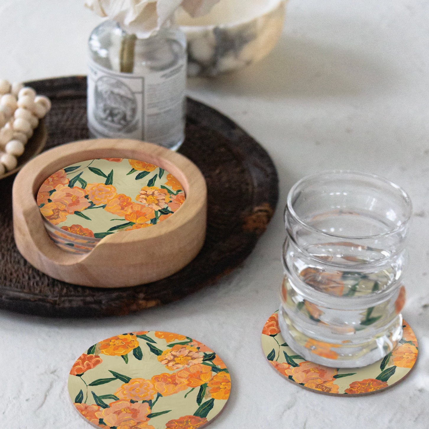 Sunset Blossoms Coaster