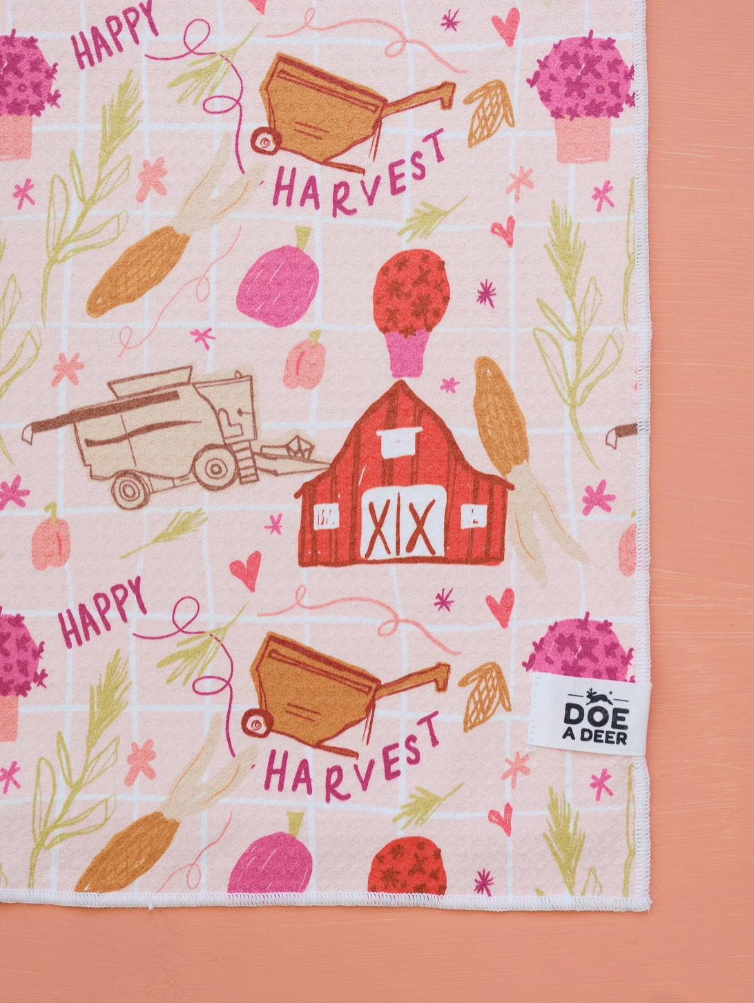 Happy Harvest Waffle Towel