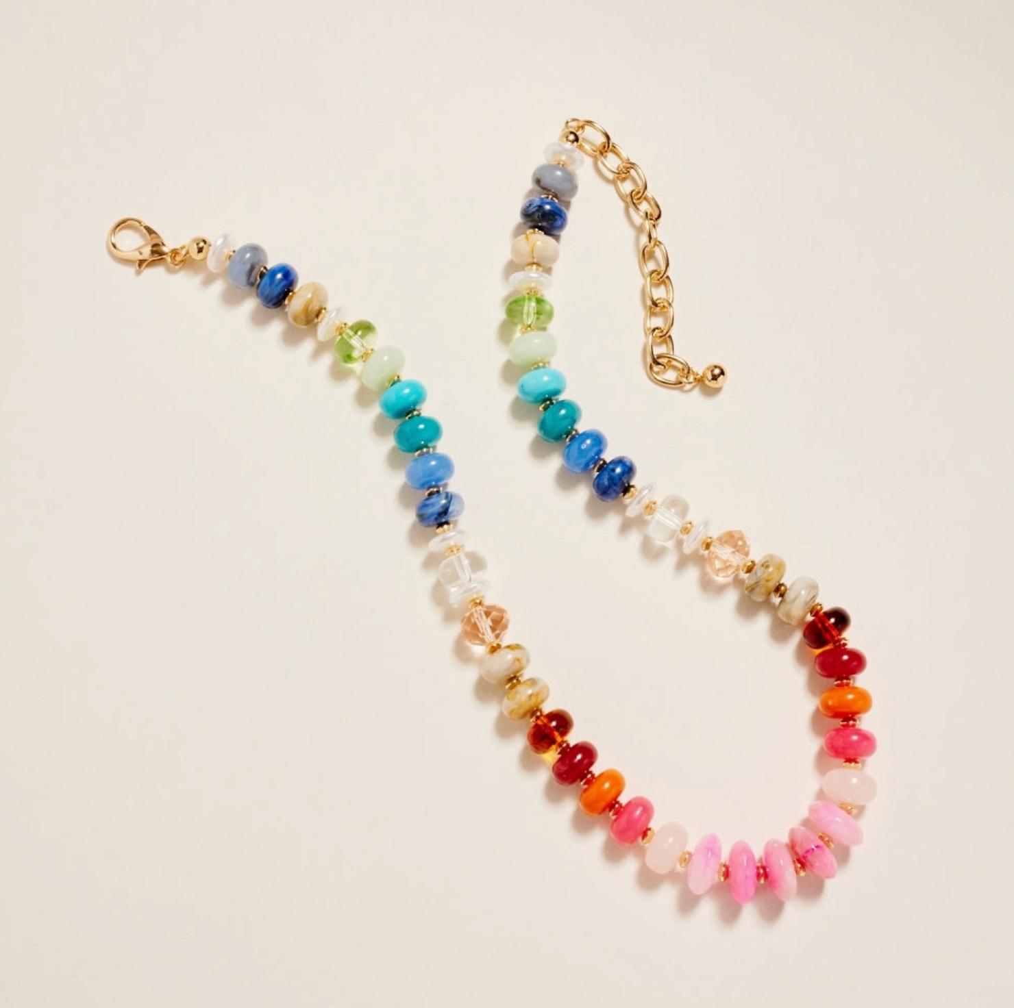 Mixed Colorful Resin Bead Necklace