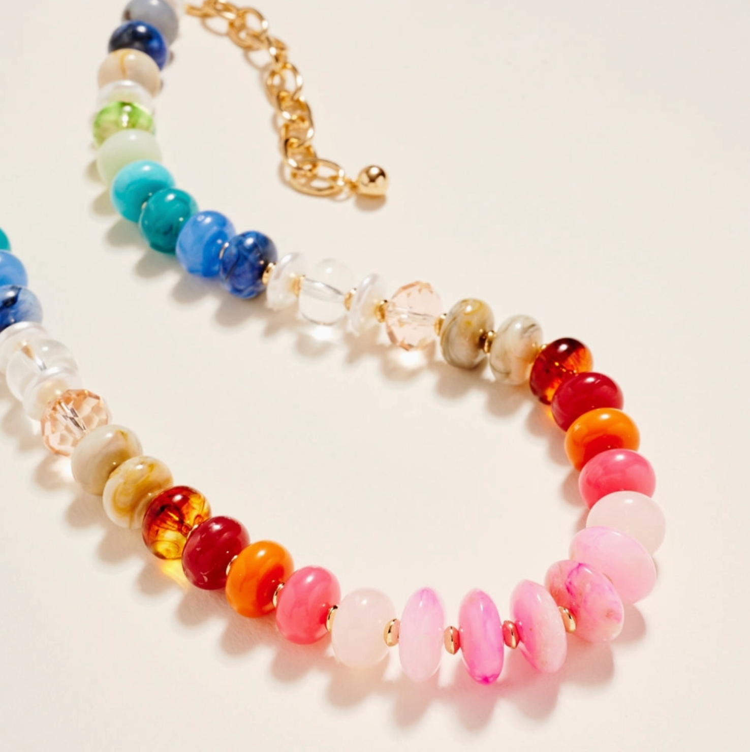 Mixed Colorful Resin Bead Necklace