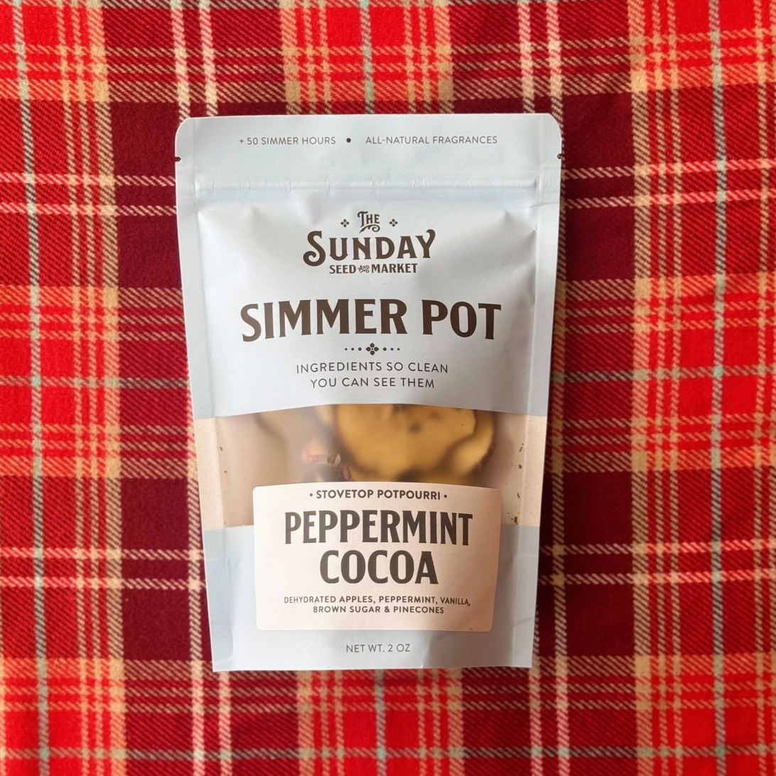 Peppermint Cocoa Simmer Pot