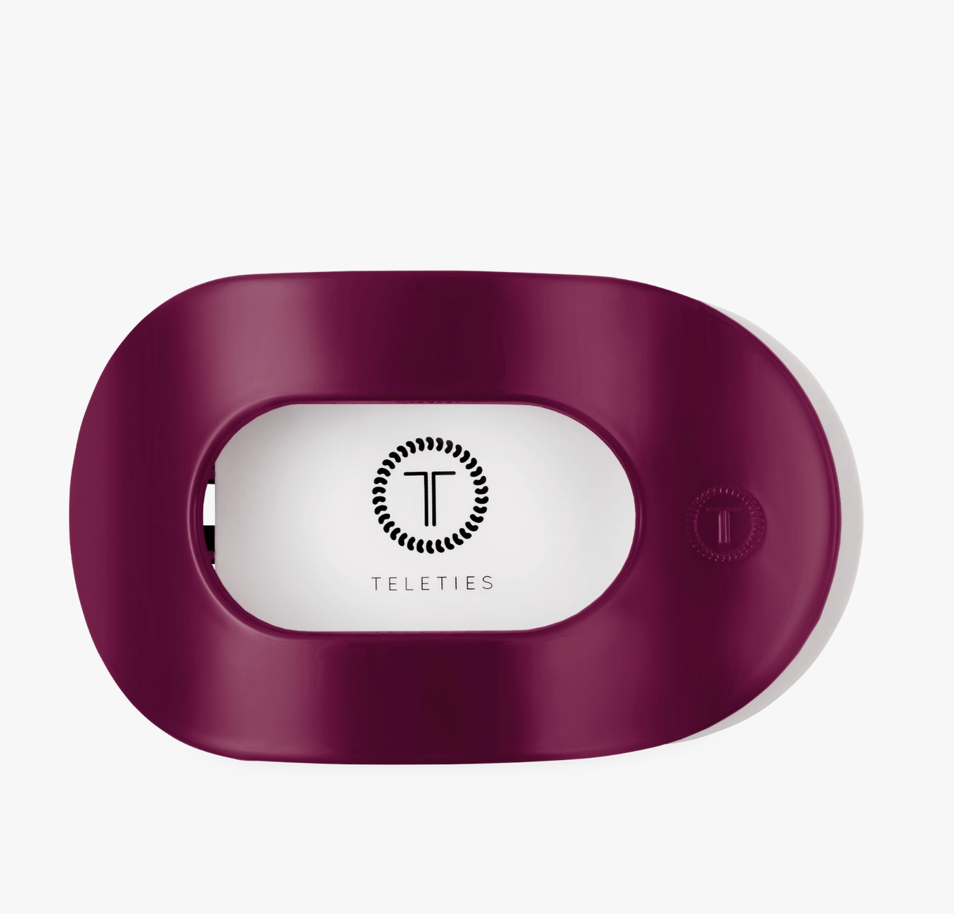 Flat Round Hair Clip - Mulberry